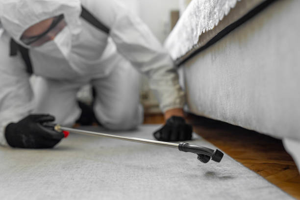 Professional Mosquito Control technician working in Pascoag, RI